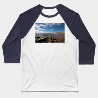 The beach at Whitley Bay in June Baseball T-Shirt